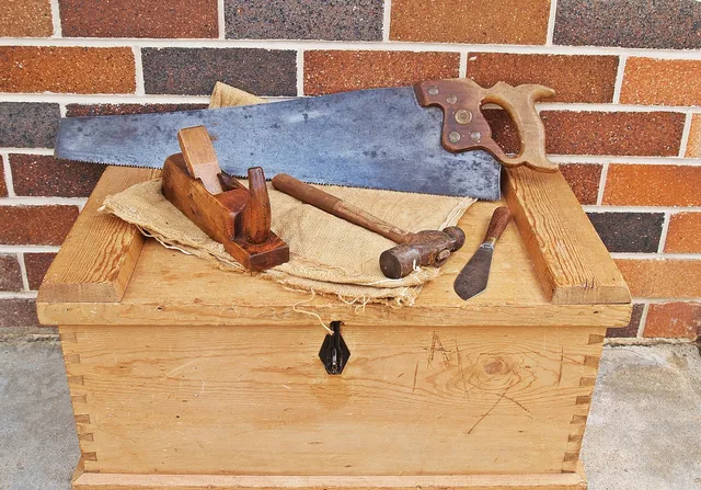 carpenter's toolbox, tool chest, tool kit, tools, woodworking tools, saw, hand saw, hand plane, hammer, hessian, brick wall background, wooden box, handmade, timber, box, chest, equipment, kit, specialist, profession, tradesman tools, tool chest, tool kit, tool kit, tools, tools, woodworking tools, woodworking tools, saw, saw, saw, saw, saw, hand saw, hand saw, hand saw, hand saw, kit. Tool insurance for tradesmen: is it worth adding to your van policy?